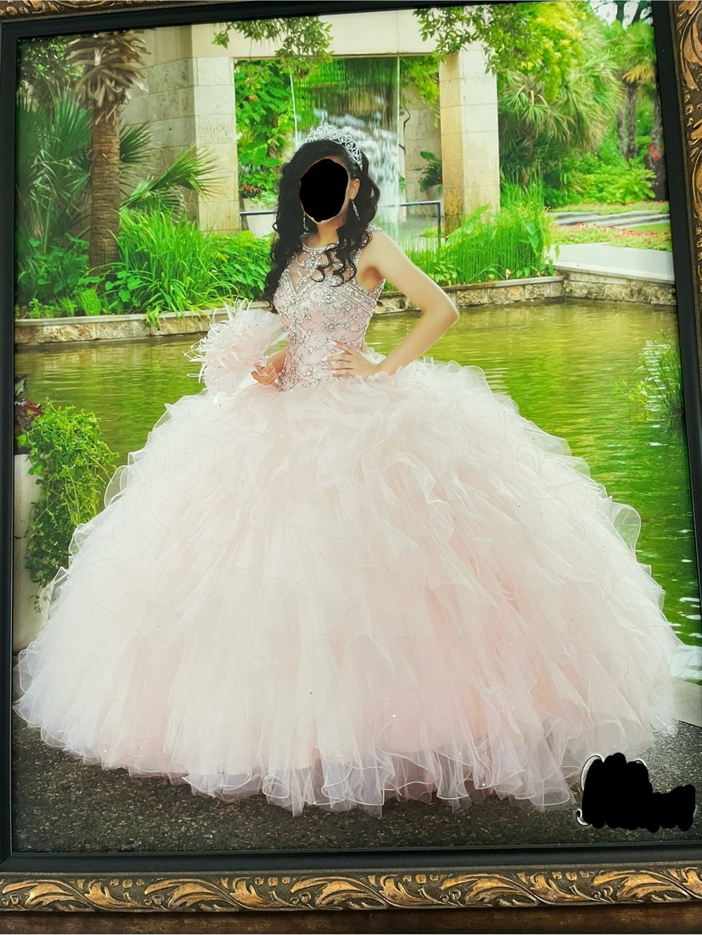 Stunning Blush Pink Quinceañera Ball Gown - Crystal Beaded Bodice & Ruffles